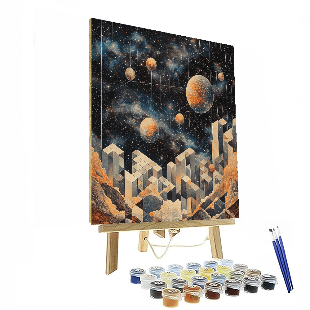 M.C. Escher Inspired Galactic Explorations  Paint By Numbers