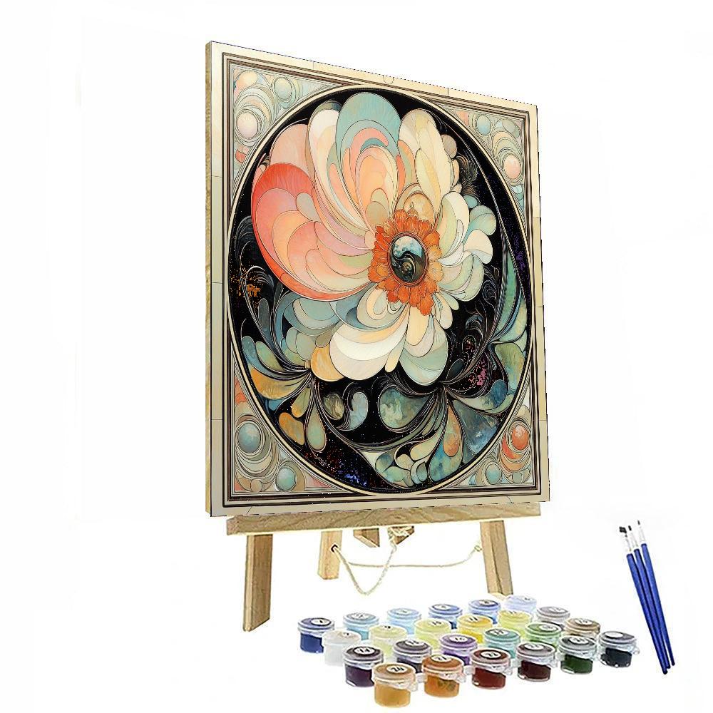 Alphonse Mucha Inspired Artistic Abstractions  Paint By Numbers Kits