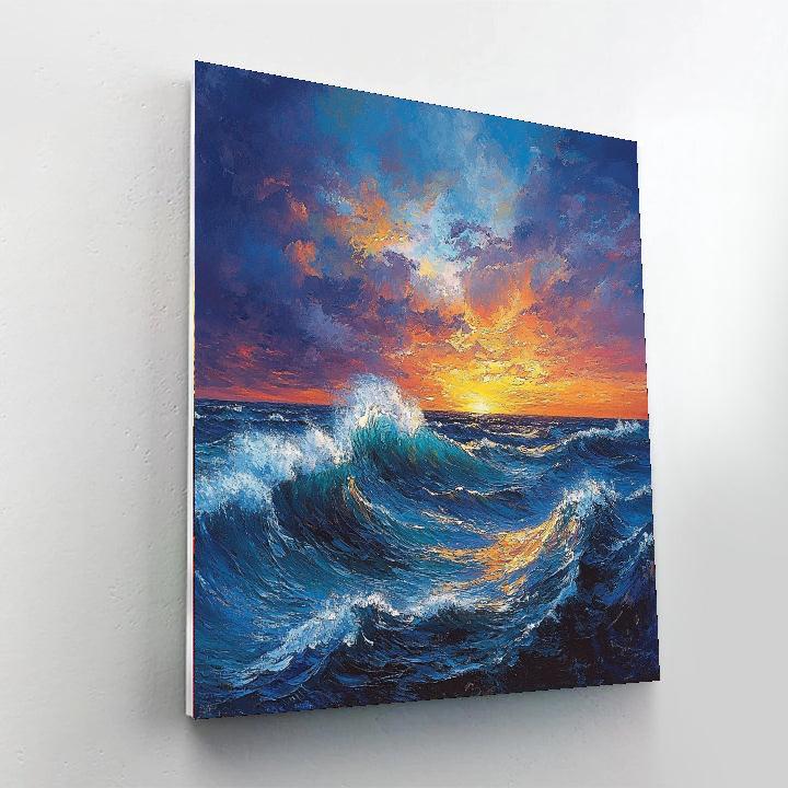 J.M.W. Turner Inspired Epic Seascape Adventure  Number Painting
