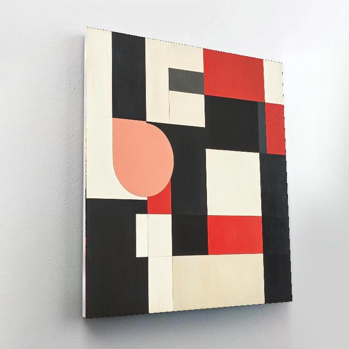 Kazimir Malevich Inspired Layered Dimensions  Paint By Color