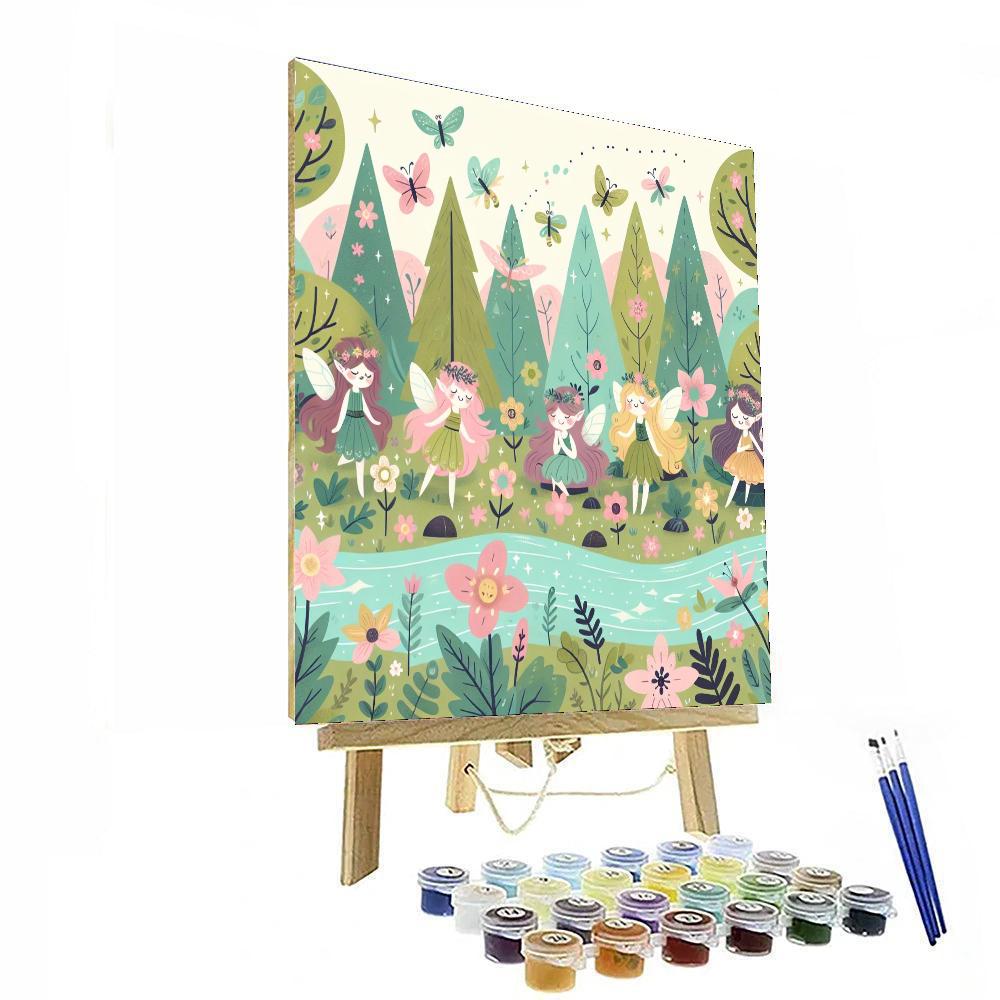 Woodland Fairies Retreat Paint By Number
