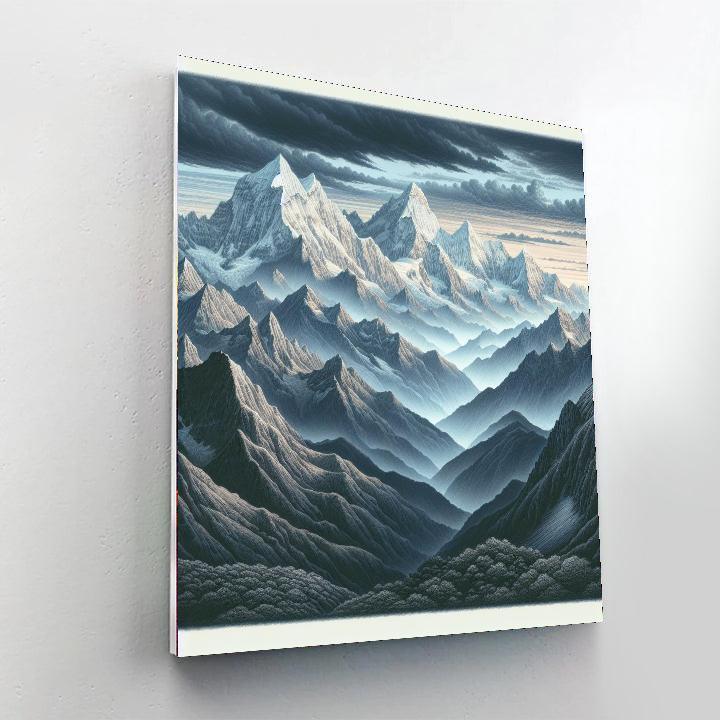 Majestic Mountain Vistas Paint By Numbers Art