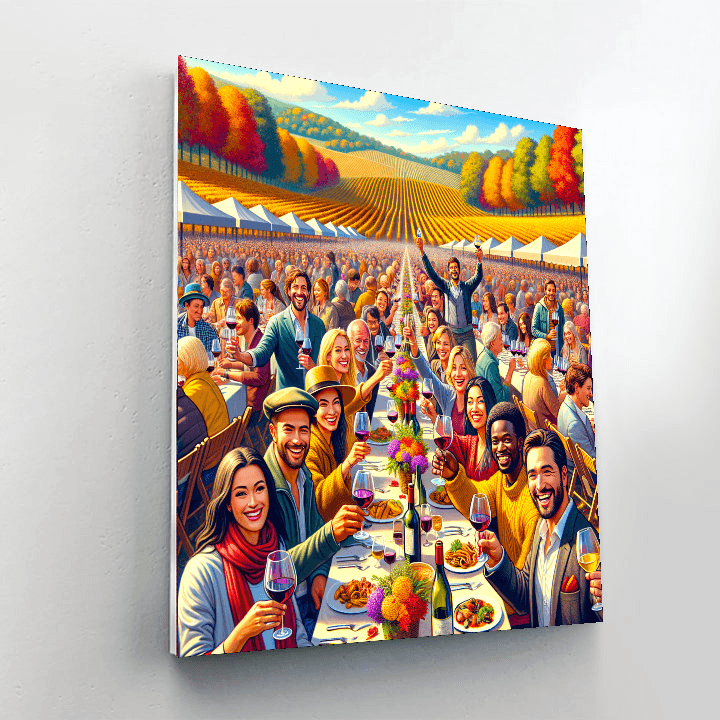 Fête Des Vins - France Paint By Numbers Kits