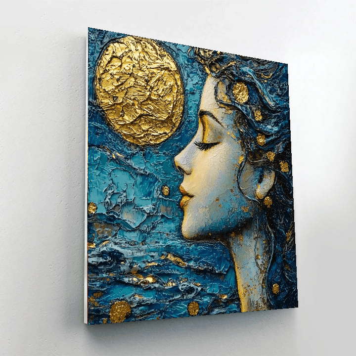 Gustav Klimt Inspired Aqua Mystique  Paint By Numbers Kits