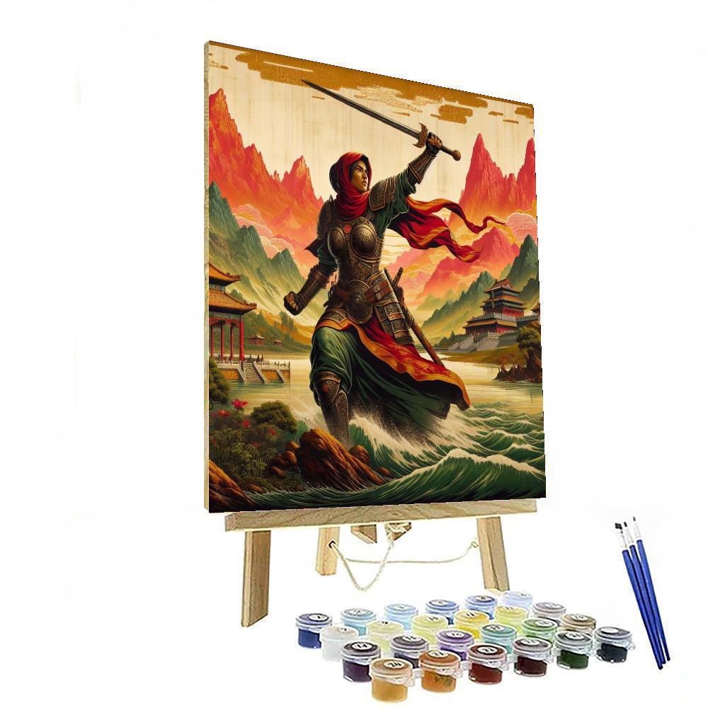 Mulan's Heroic Spirit Paint By Numbers