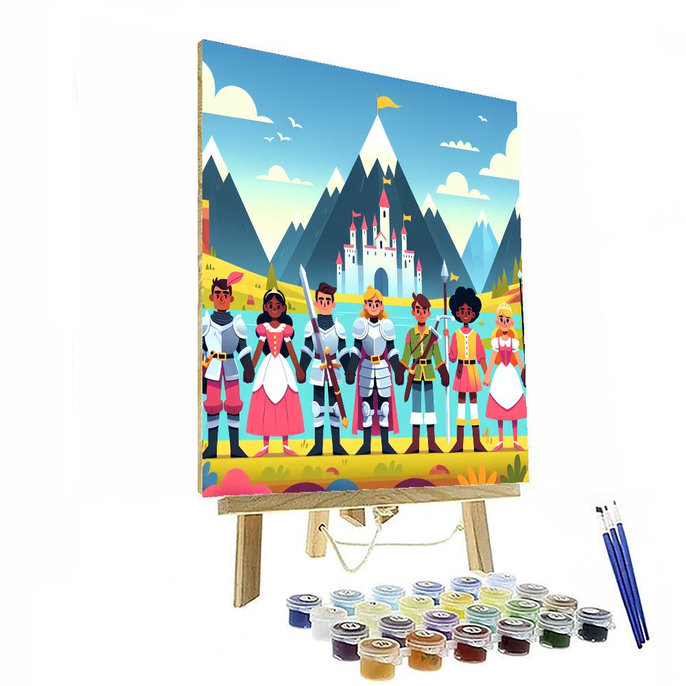 Fantasy Quest With Heroes Paint By Numbers Kits
