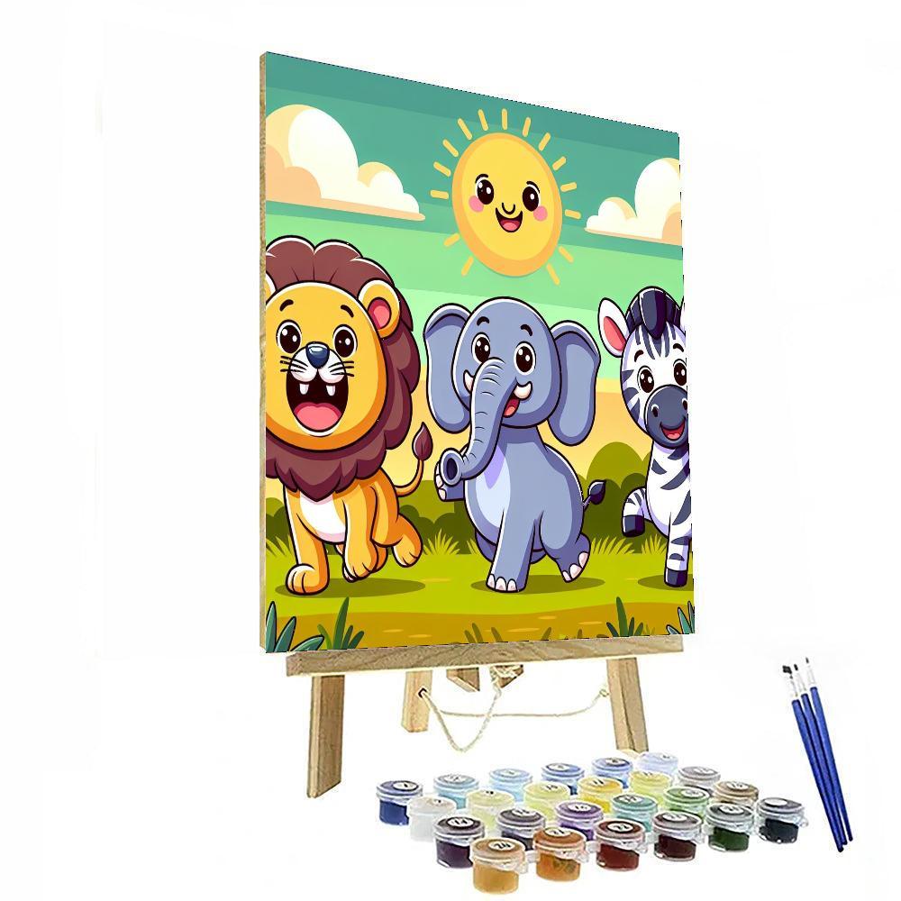 Safari Wildlife DIY Paint By Numbers