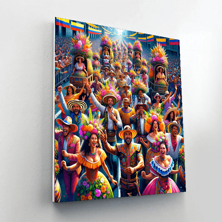 Feria De Las Flores - Colombia Painting By Numbers Kit