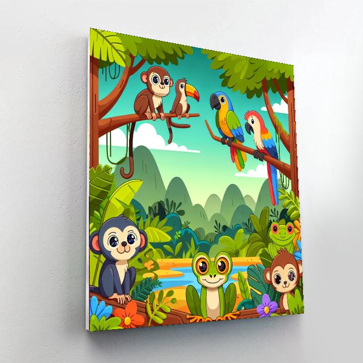 Exploring The Rainforest Numbered Painting Kits