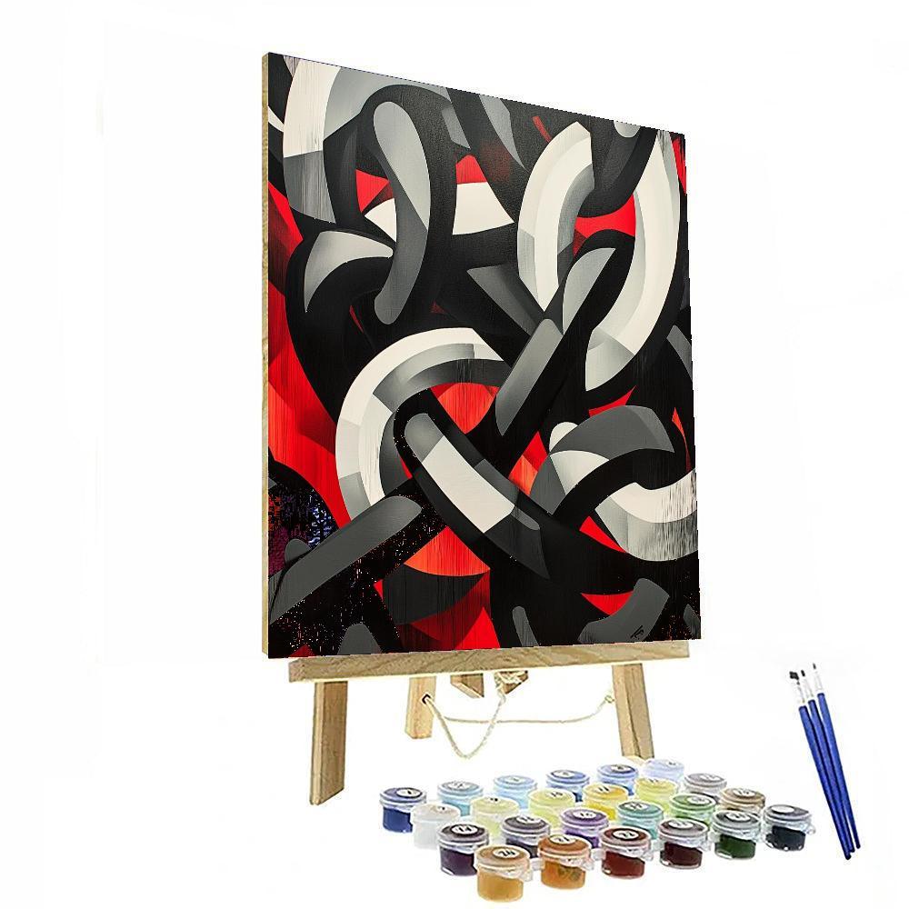 Banksy Inspired Chains Of Expectation  Paint By Numbers Kits