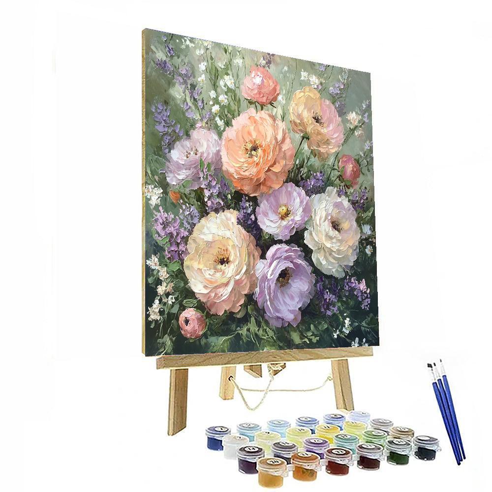 Pierre-Auguste Renoir Inspired Floral Symphony In Pastels  Paint By Numbers Kits