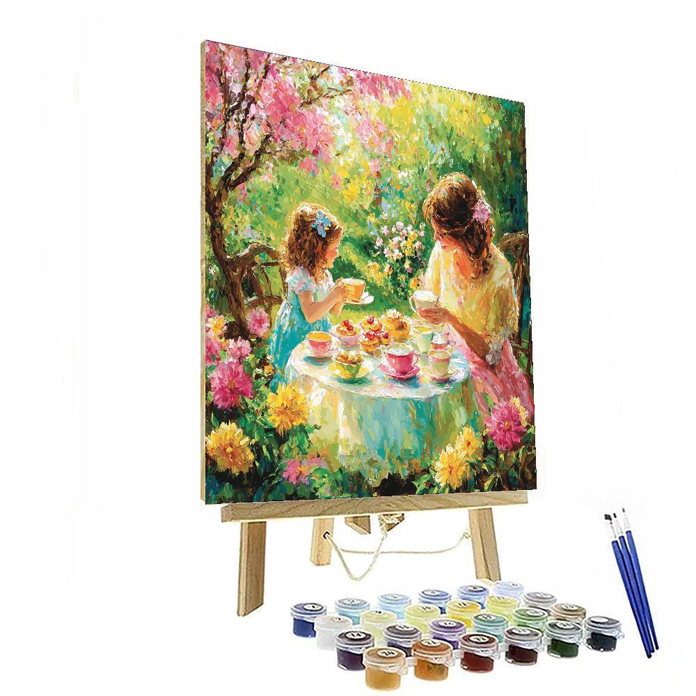 Mom's Special Tea Party Paint By Numbers Kits