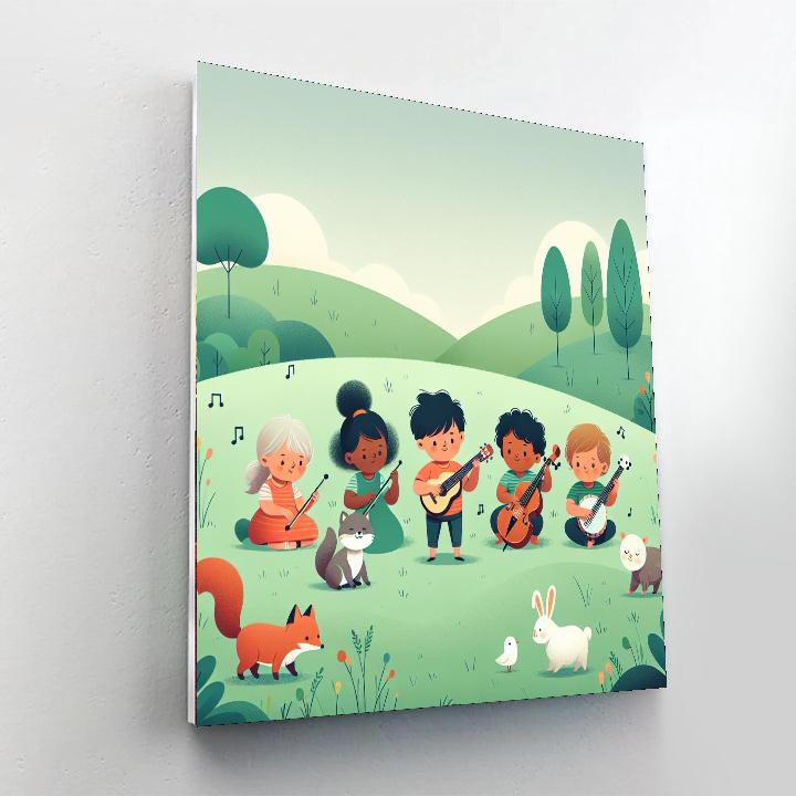 Harmonious Hillside Harmonies Numbered Painting Kits