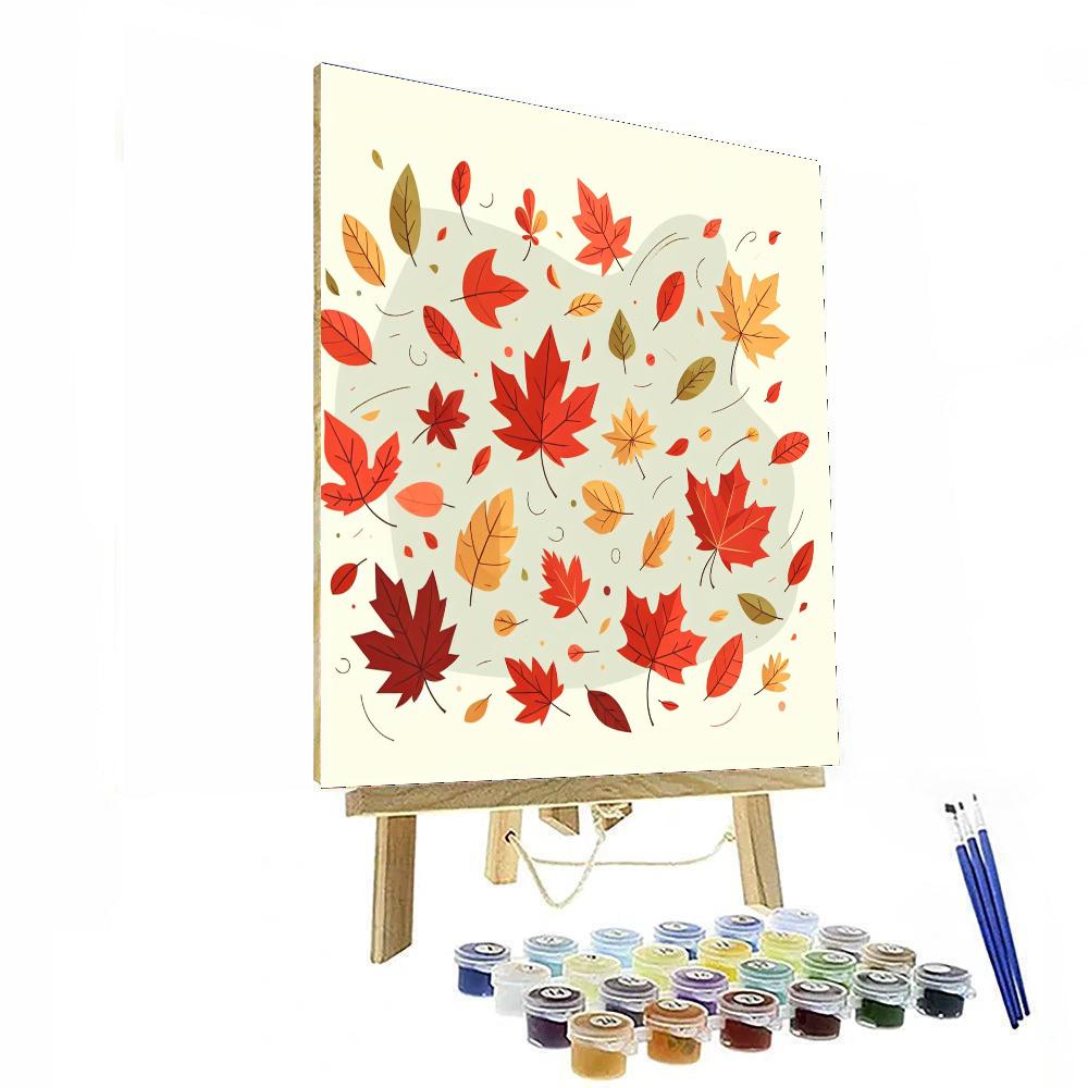 Autumn Leaf Parade Paint By Numbers Art