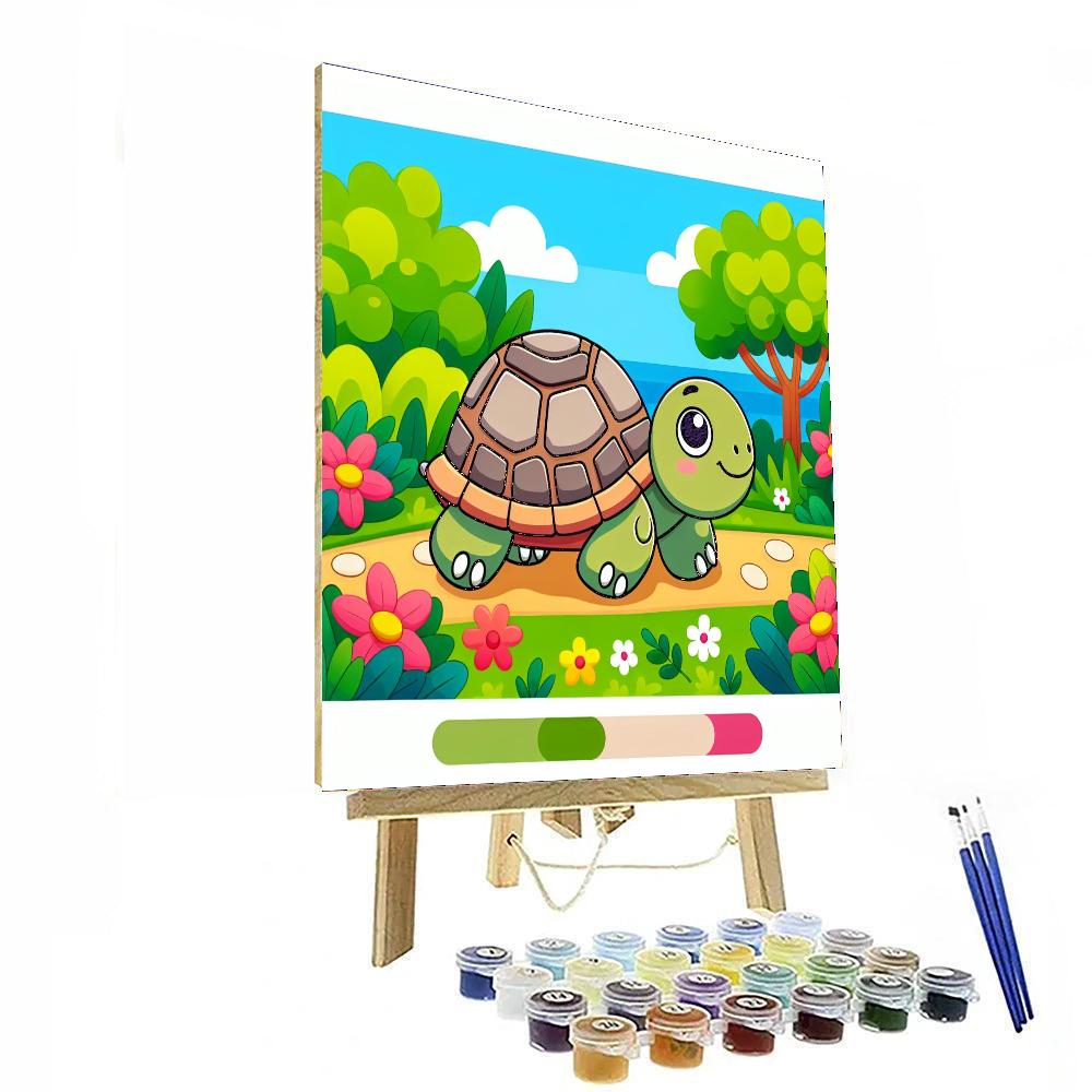 Tiny Tortoise Trek Painting Number Kit