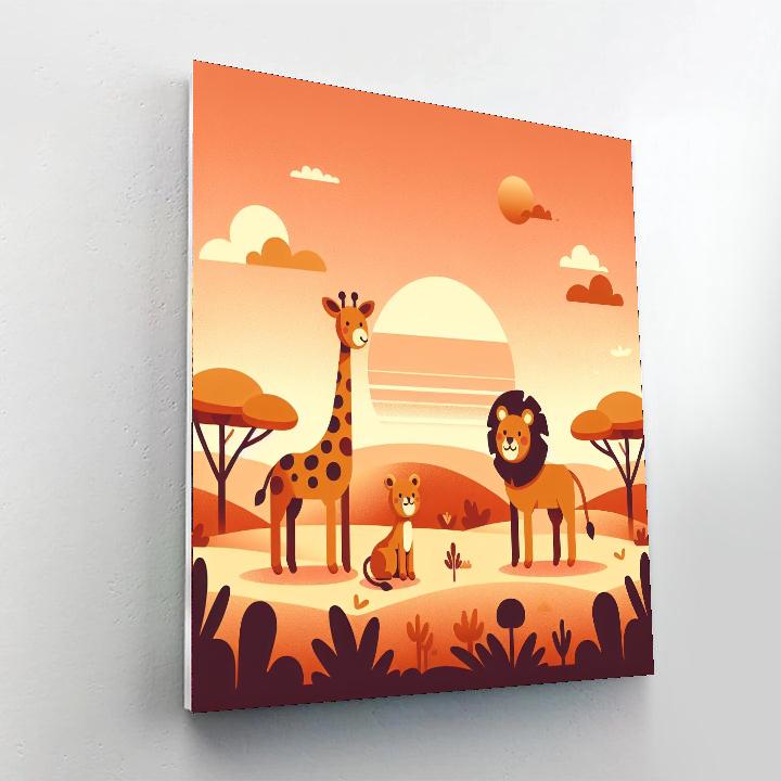 Sunset Safari Exploration Paint By Numbers Kits