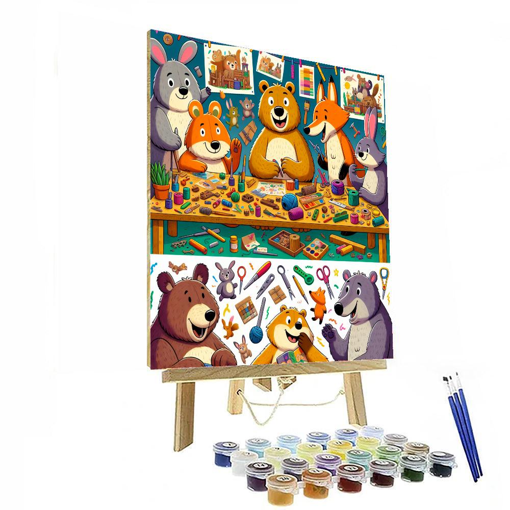 Friendly Animal Workshop Paint By Numbers Kits