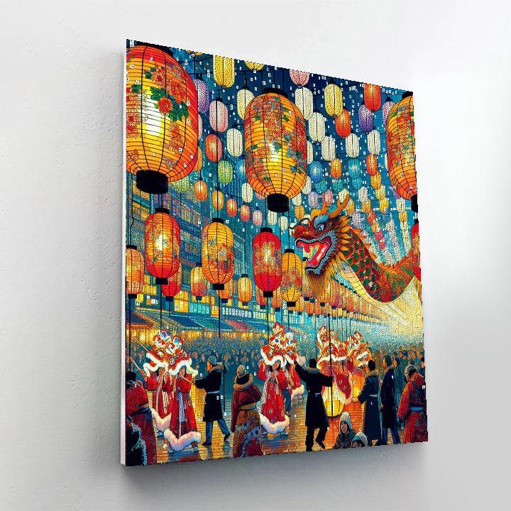 Nagasaki Lantern Festival - Japan Paint By Numbers Kits