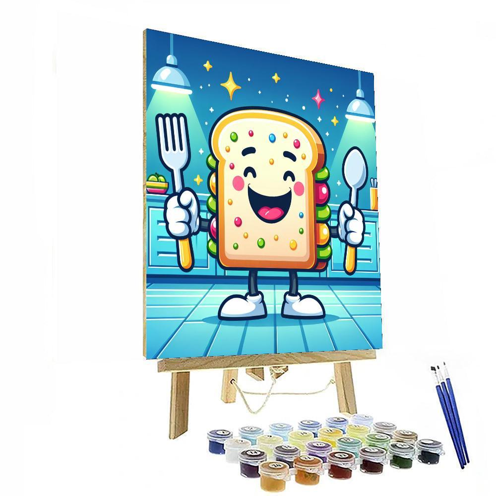Silly Sandwich Painting Number Kit