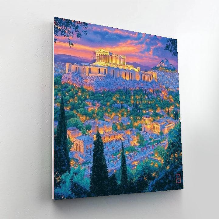 The Acropolis - Greece Paint By Number