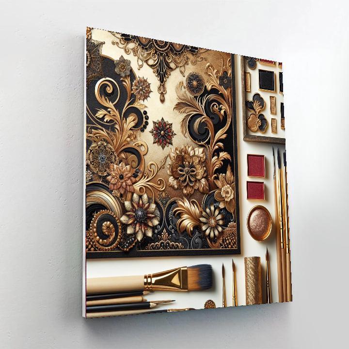 Gustav Klimt's Golden Elegance Paint By Numbers