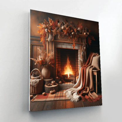 Dancing Flames Of Autumn Paint By Number
