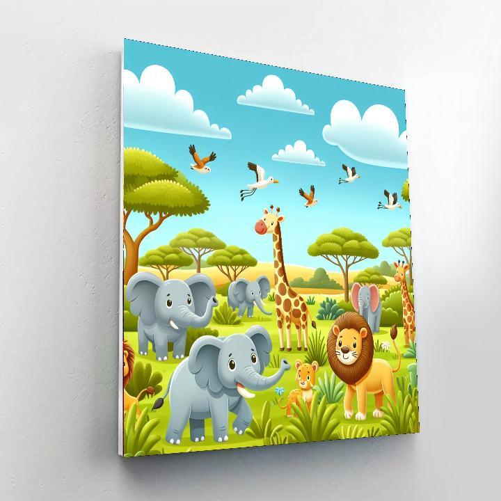 Animal Adventure Safari Paint By Number