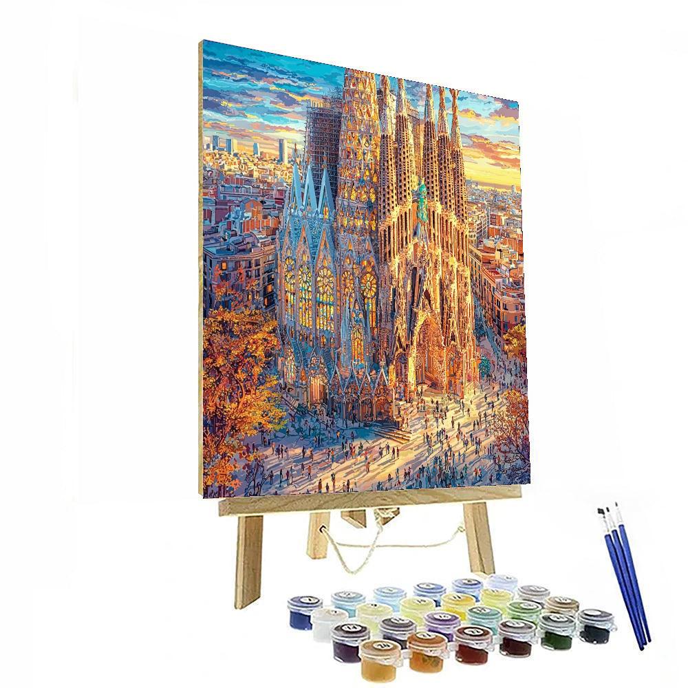 The Sagrada Familia Tower DIY Paint By Numbers