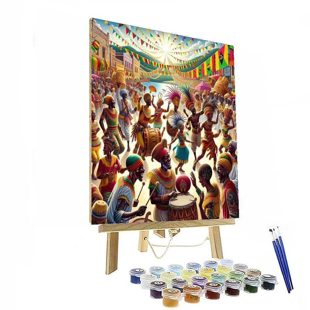 Kingston Maroon Festival - Jamaica DIY Paint By Numbers
