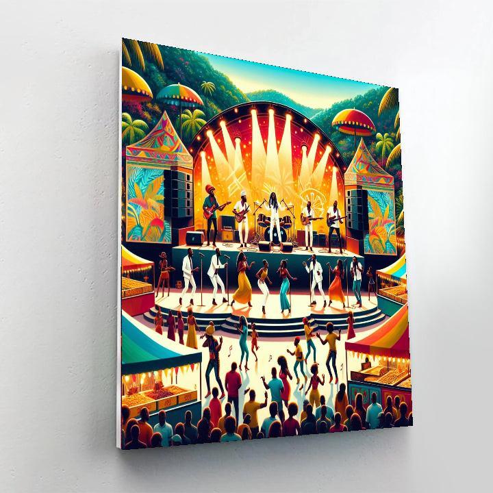 St. Lucia Jazz Festival Paint By Numbers Art