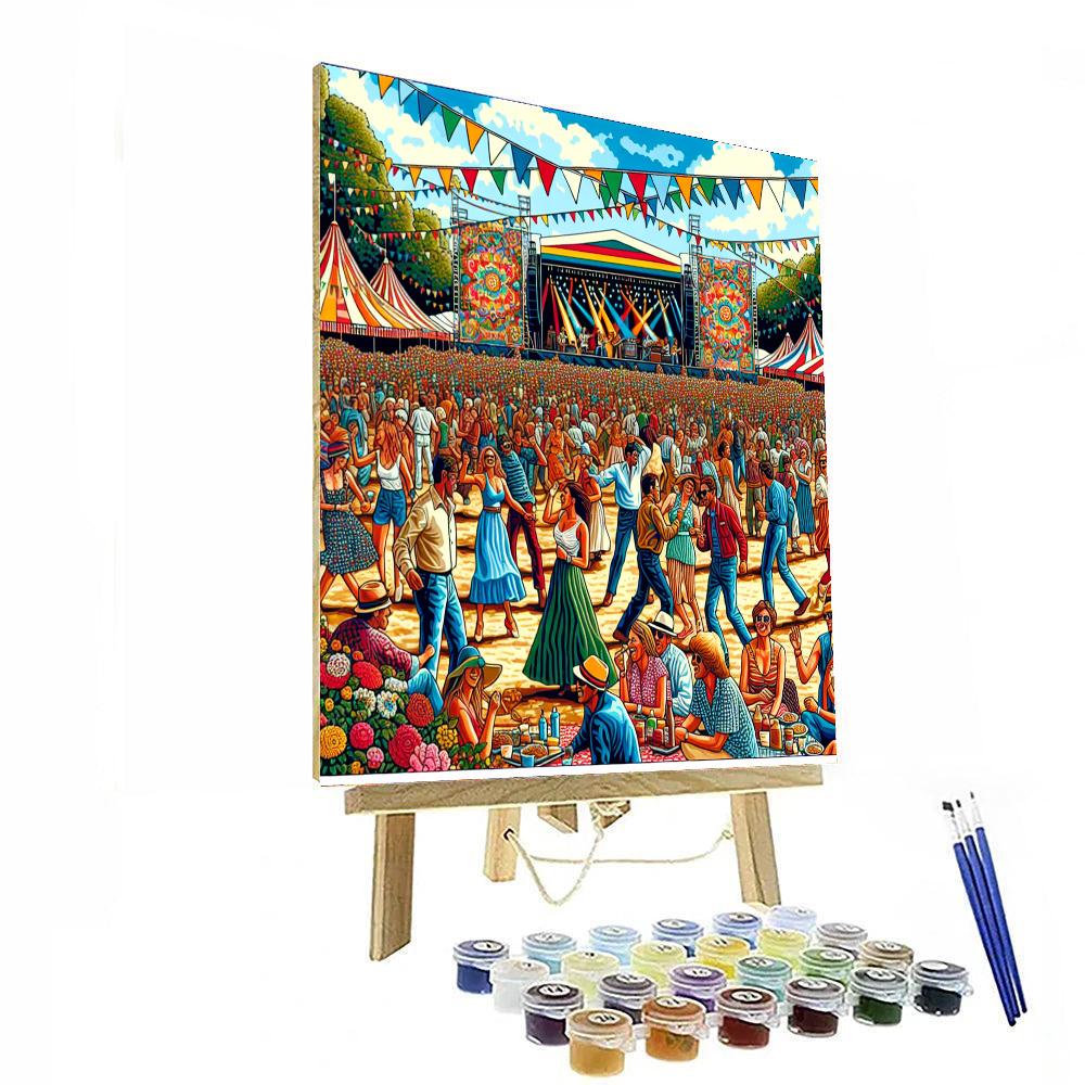 Lollapalooza Paris - France Number Painting