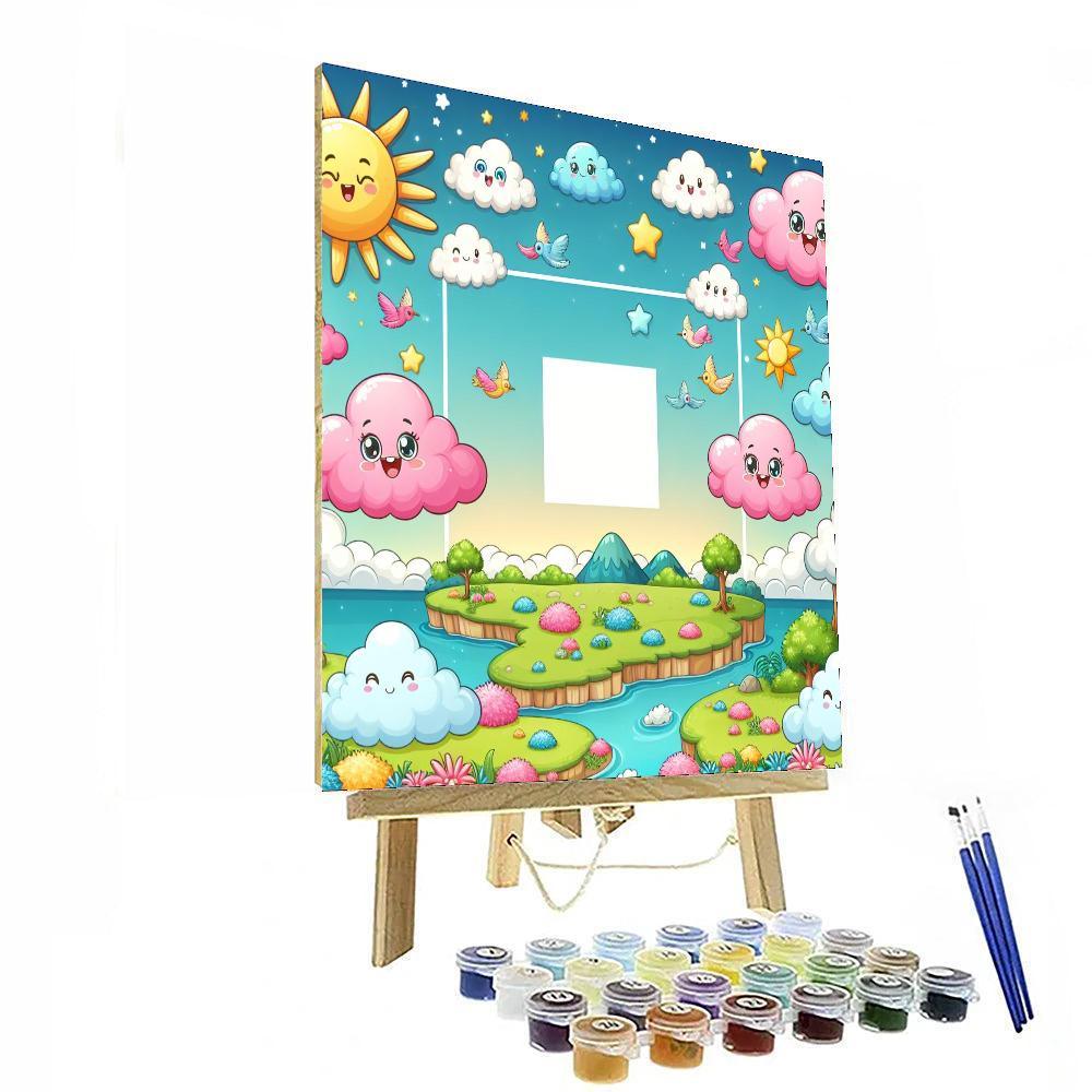 Cheerful Cloud Explorers Paint By Numbers Kits