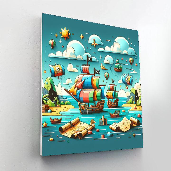 Historic Pirate Voyage Numbered Painting Kits