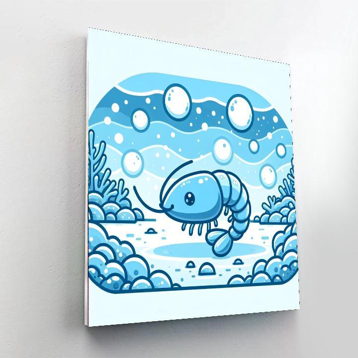 Shy Shrimp Painting By Numbers Kit