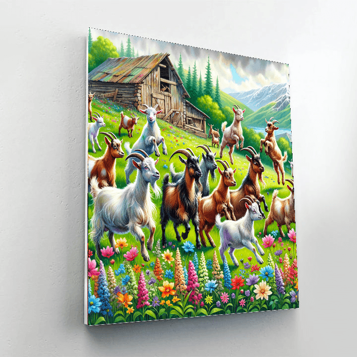 Giddy Goats Paint By Numbers