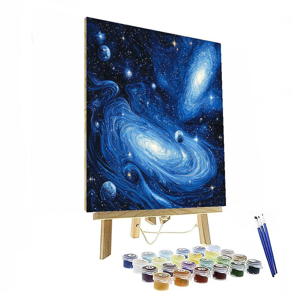 Michelangelo Inspired Timeless Cosmos  Paint By Number