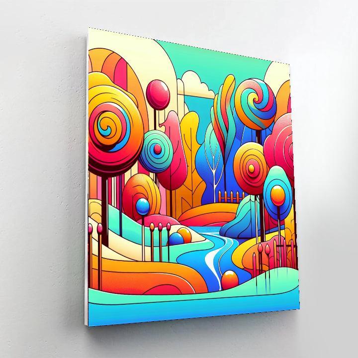 Mystical Candy Land DIY Paint By Numbers