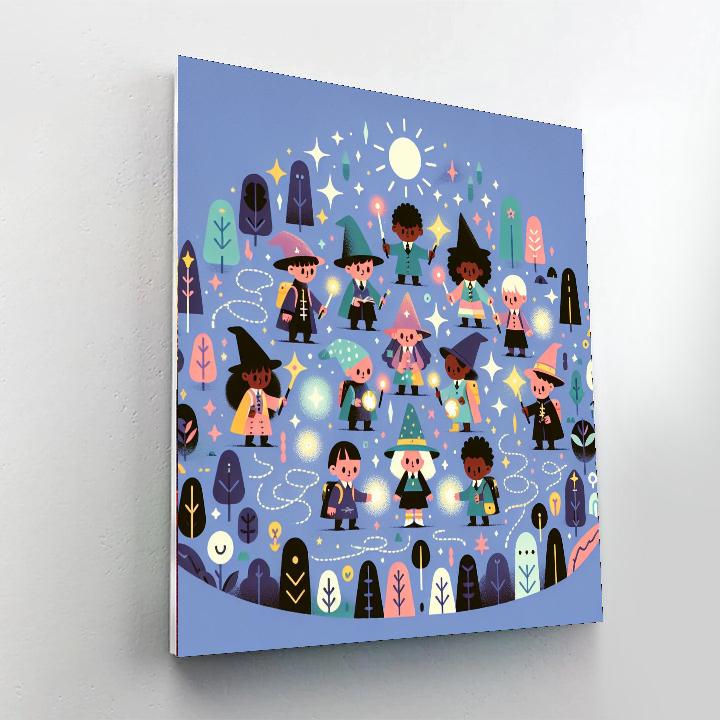 Adventures Of The Mini Wizards Number Painting