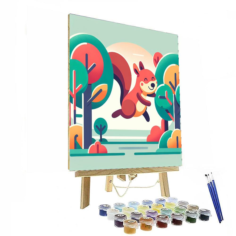 Soaring Squirrel Paint By Numbers Kits
