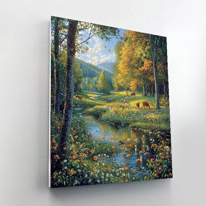 Robert Bateman Inspired Majestic Wildlife Escape  Paint By Numbers