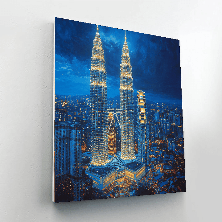 Petronas Twin Towers Number Painting