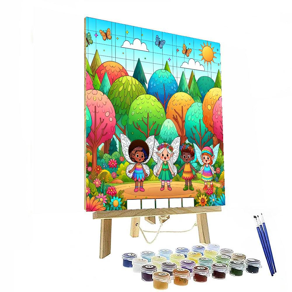 Dreamy Magical Forest DIY Paint By Numbers