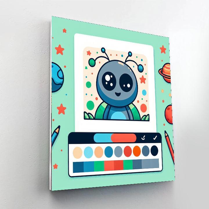 Space Creature Invasion Paint By Numbers Kits