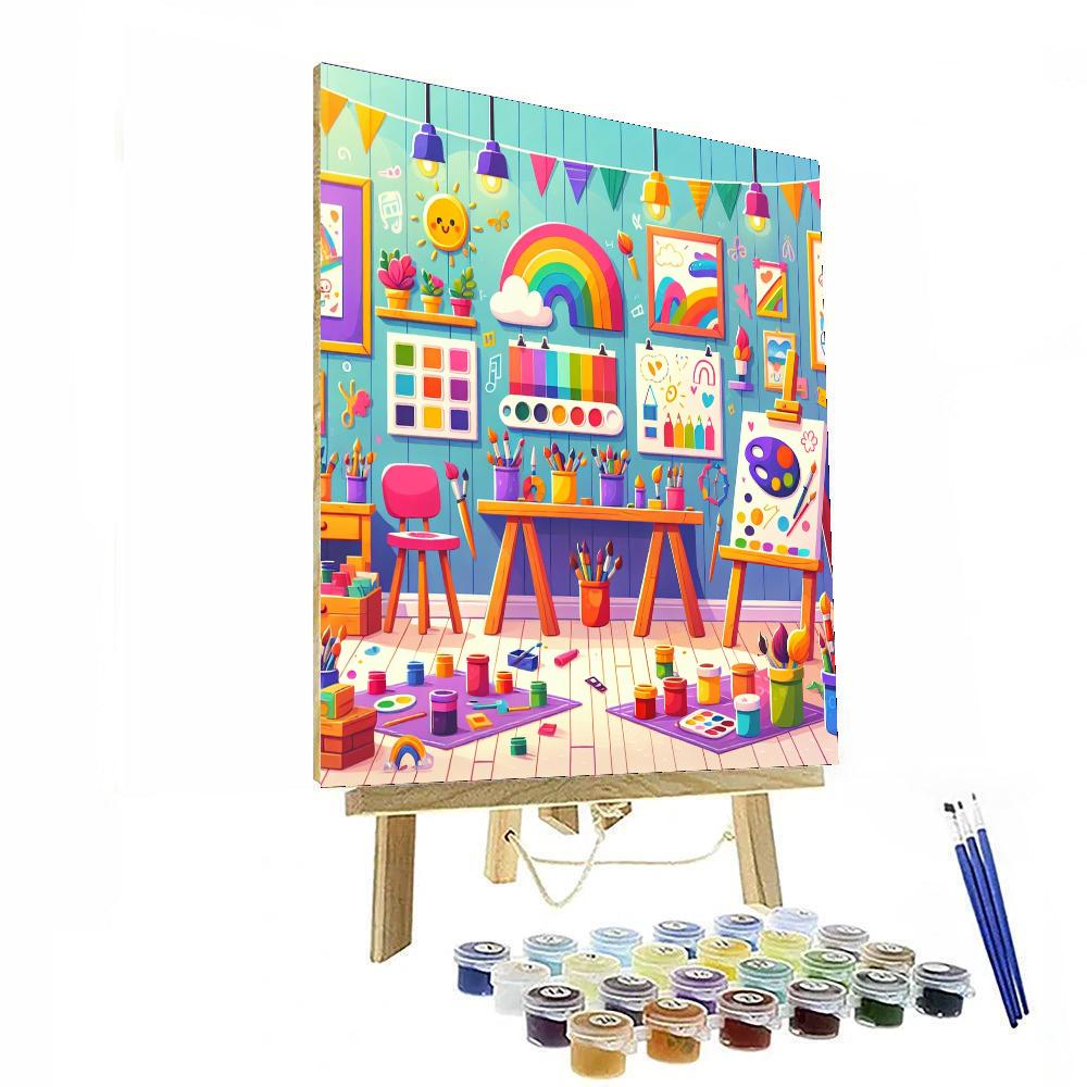 Colorful Art Studio Paint By Color