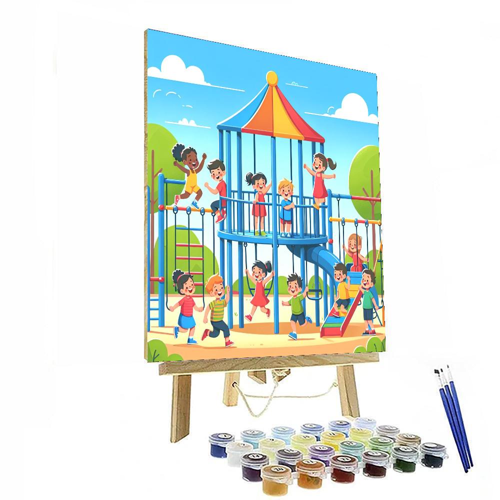 Jungle Gym Fun Paint By Numbers Art