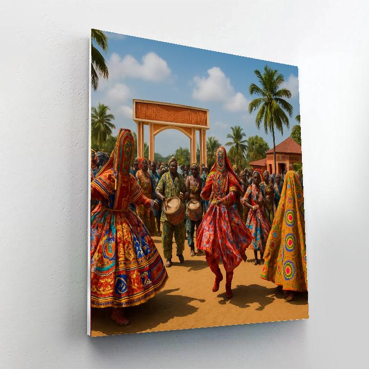 Benin Voodoo Festival - Benin Painting Number Kit