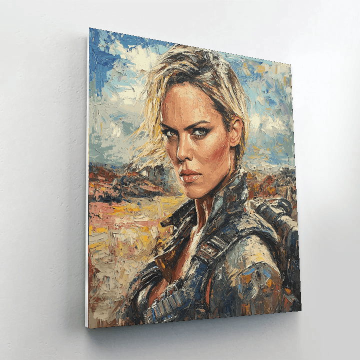 Charlize Theron: The Fearless Warrior Of Furiosa Painting Number Kit