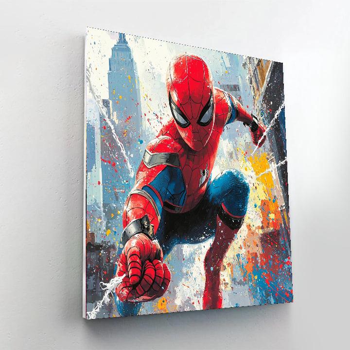 Tom Holland: Web-slinging Through The Marvel Universe Paint By Color
