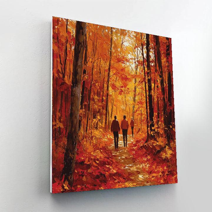 Mom's Autumn Stroll Paint By Number