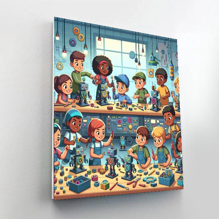 Robot Builders' Arena Painting Number Kit